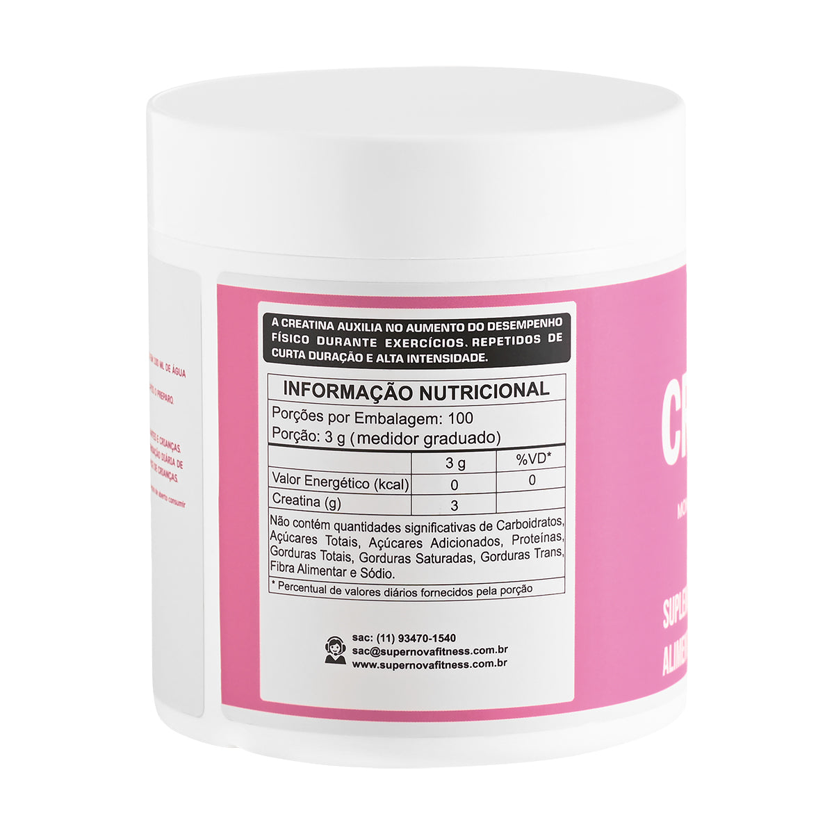 CREATINA SUPERNOVA MONOHIDRATADA 100% PURA