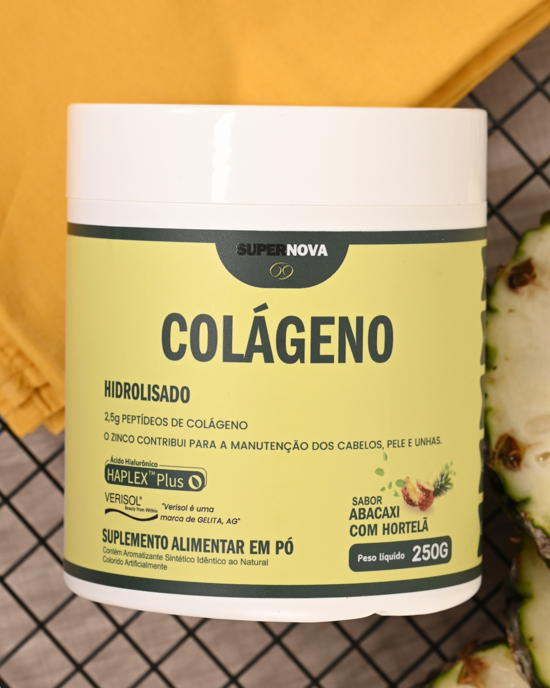 COLÁGENO HIDROLIZADO SUPERNOVA VERISOL PIÑA CON MENTA